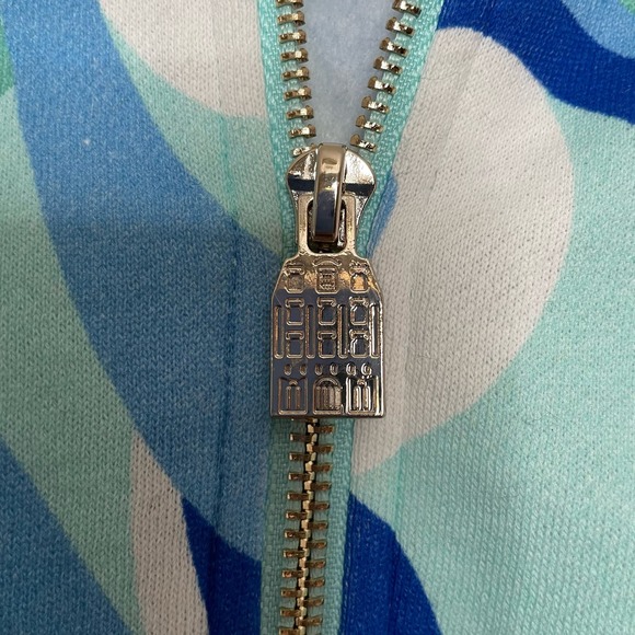 NWT Hill House The Allie Zip Up Ocean Kaleidoscope Fleece Small Hoodie - Picture 7 of 10